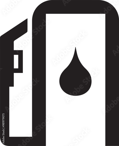 Oil icon symbol vector image Illustration
 photo