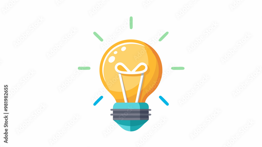 Minimalist vector illustration of a glowing light bulb with bright rays symbolizing creativity, innovation, and ideas. Ideal for business, technology, education, and inspiration-themed projects Minimalist vector illustration of a glowing light bulb with bright rays symbolizing creativity, innovation, and ideas. Ideal for business, technology, education, and inspiration-themed projects