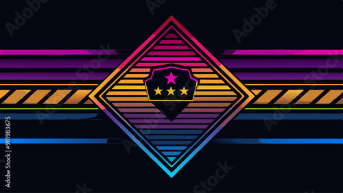 Background with cops sign