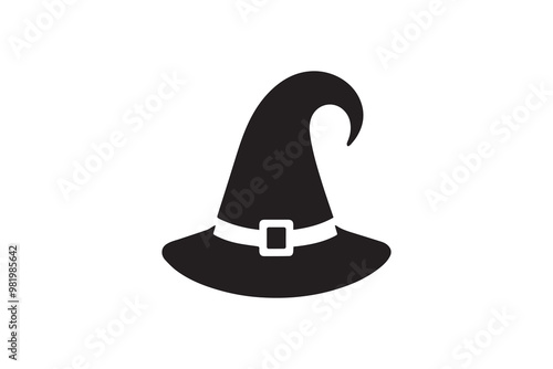 witches hat clipart vector illustration silhouette