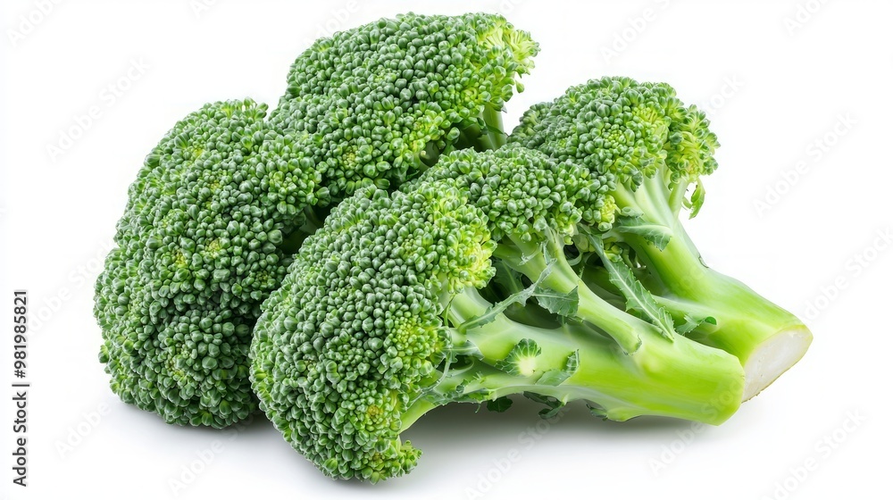 Fresh Broccoli Head 3D Render Against White Background with Vibrant Green Florets | Detailed Vegetable Illustration Fresh Broccoli Head 3D Render Against White Background with Vibrant Green Florets | Detailed Vegetable Illustration