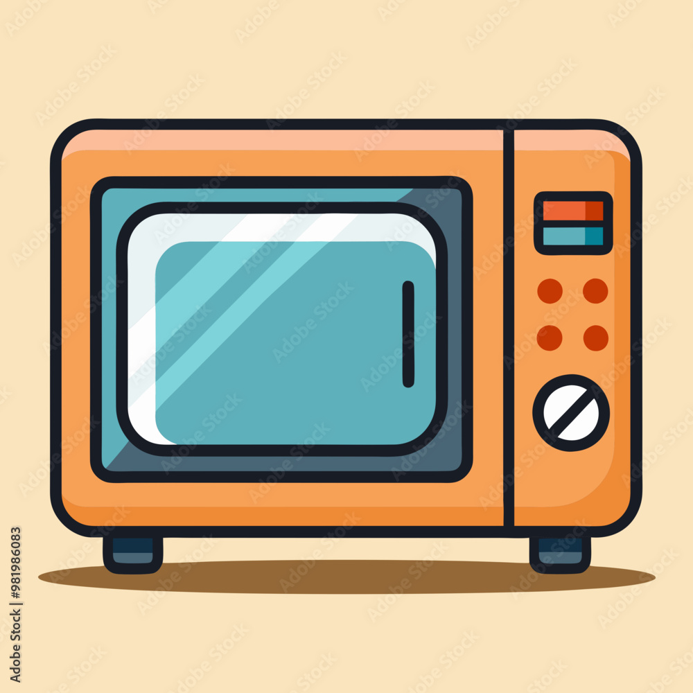 television or microwave vector illustration television or microwave vector illustration