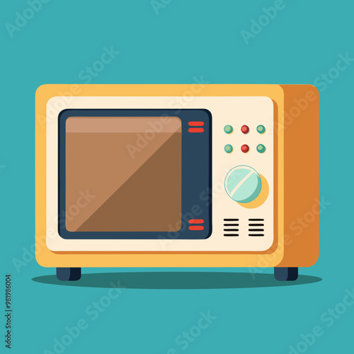 television or microwave vector illustration