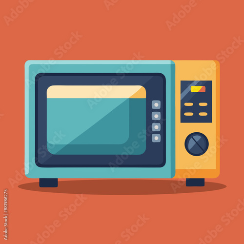 television or microwave vector illustration