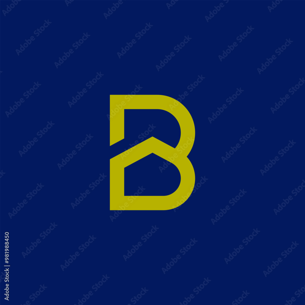 B House logo design. Combination letter B and House. B House logo design. Combination letter B and House.