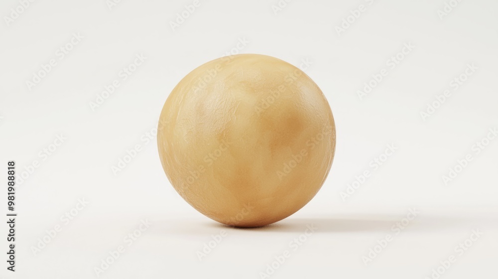 Fototapeta premium Fresh 3D Render of a Whole Chickpea on White Background