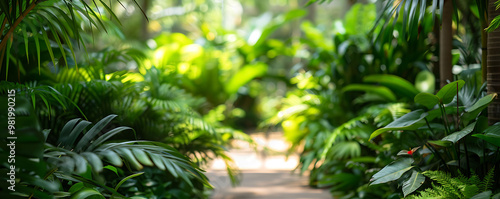 Conservatory Background Abundance Greenery Plants