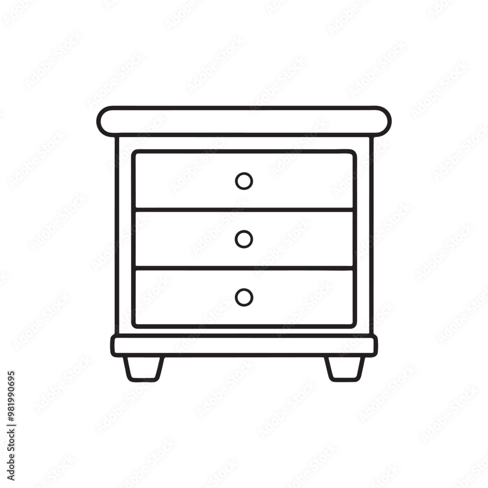 cabinet outline icon. Minimalist vector outline of a cabinet icon for versatile use. Bedside, commode logo collection. Nightstand, Drawer chest line outline flat design. cabinet outline icon. Minimalist vector outline of a cabinet icon for versatile use. Bedside, commode logo collection. Nightstand, Drawer chest line outline flat design.