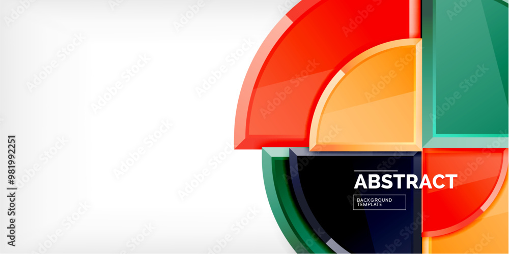 Glossy circles geometric background. Vector Illustration For Wallpaper, Banner, Background, Card, Book Illustration, landing page Glossy circles geometric background. Vector Illustration For Wallpaper, Banner, Background, Card, Book Illustration, landing page