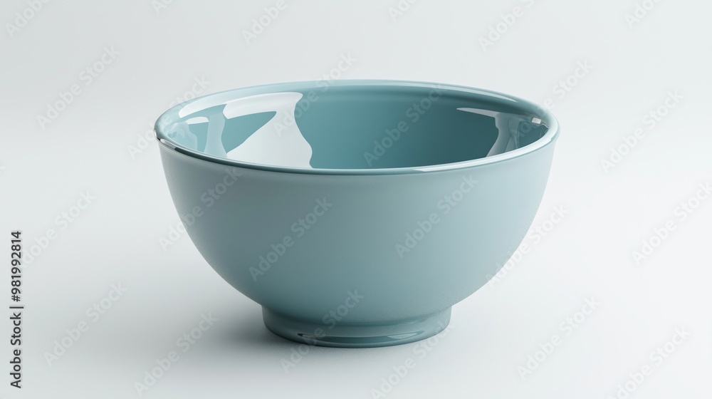 Vibrant 3D Render of Colorful Mixing Bowl on White Background
