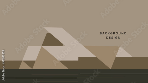 Modern abstract background design featuring curved lines and a muted color palette, ideal for artistic projects and presentations