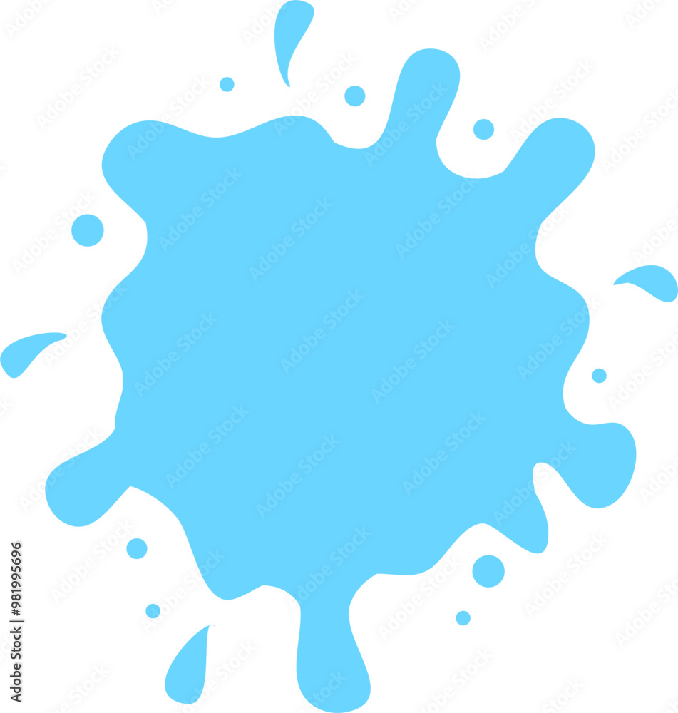 Fototapeta premium Water splash Illustration 