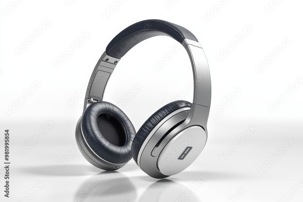 Modern Wireless Headphone Mockup Isolated created with Generative AI Modern Wireless Headphone Mockup Isolated created with Generative AI