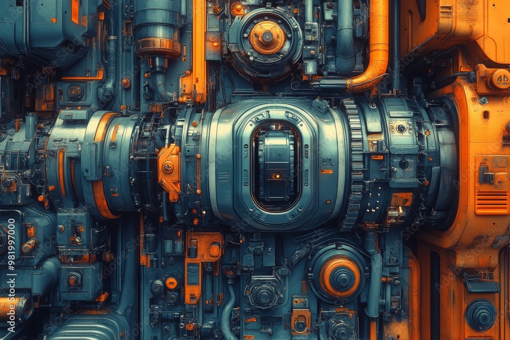 High -tech background tamplate for design, AI generated High -tech background tamplate for design, AI generated