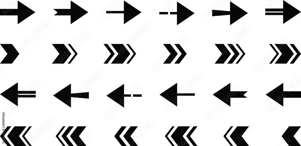 Arrow icon set. Collection different arrow signs. Arrow vector Arrow icon set. Collection different arrow signs. Arrow vector