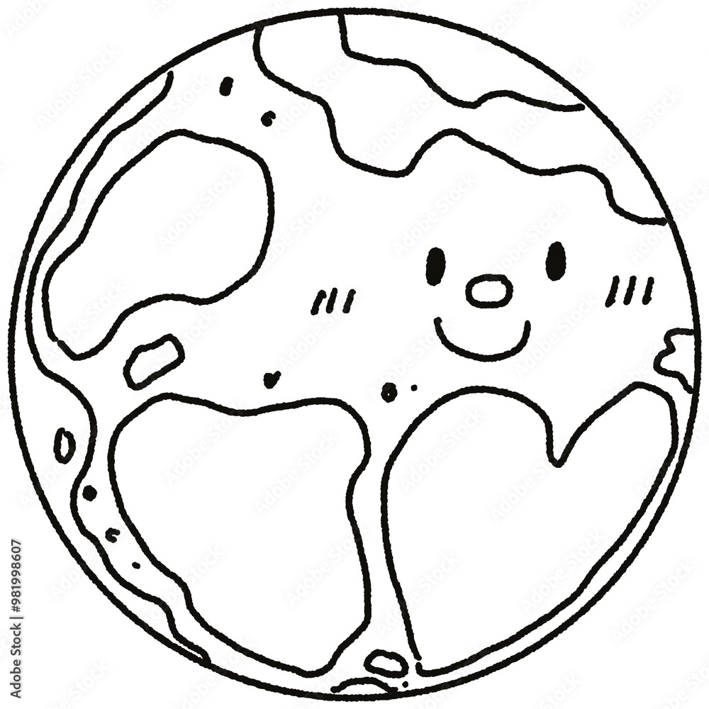 Cute solar systems planets hand drawn Cute solar systems planets hand drawn