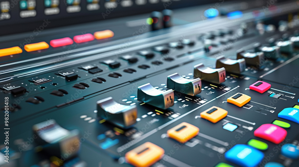 Video switchers for selecting and switching between multiple video sources isolated on white background