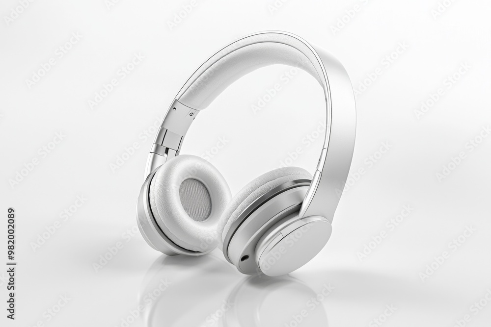 Modern Wireless Headphone Mockup Isolated created with Generative AI Modern Wireless Headphone Mockup Isolated created with Generative AI