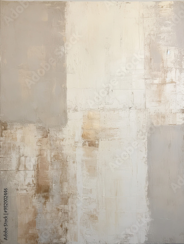 Neutral Textured Abstract Art Painted Background, Wabi Sabi Painting, Japandi, Minimalist Artwork, Beige, Cream, Off-white, Tan, Brown, Grey, Black 