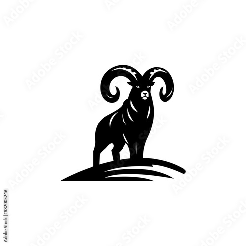 Ram logo,the logo that embodies the power, agility, and enduring spirit of the ram.
