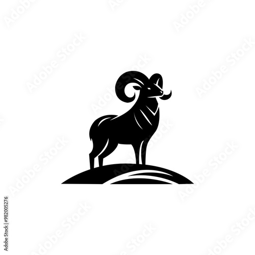 Ram logo,the logo that embodies the power, agility, and enduring spirit of the ram.
