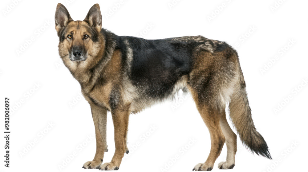 Mongrel full body isolate on transparent background Mongrel full body isolate on transparent background