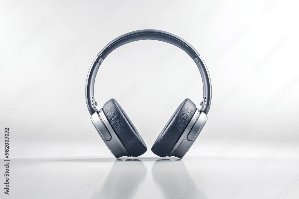 Modern Wireless Headphone Mockup Isolated created with Generative AI Modern Wireless Headphone Mockup Isolated created with Generative AI