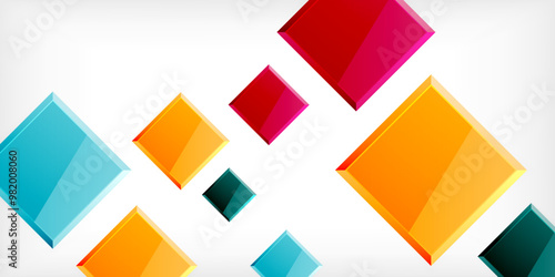 Free Download Shiny glossy metallic or plastic square design background. Vector Illustration For Wallpaper, Banner, Background, Card, Book Illustration, landing page - GFXLoad