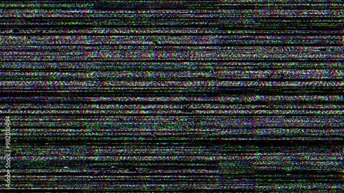 Vintage VHS Effect with Glitch TV Error 