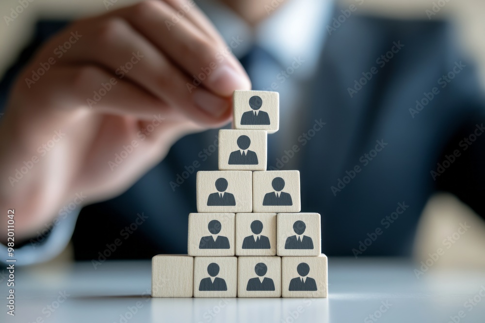 A recruiter preparing for an executive search with a detailed candidate profile A recruiter preparing for an executive search with a detailed candidate profile