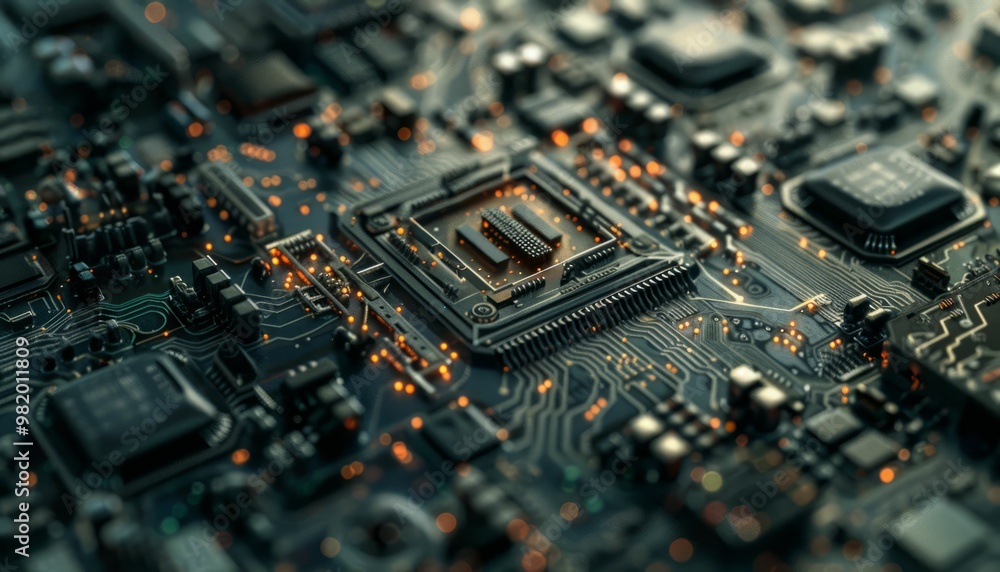 Futuristic Circuitry Illuminating Technological Advancements Futuristic Circuitry Illuminating Technological Advancements