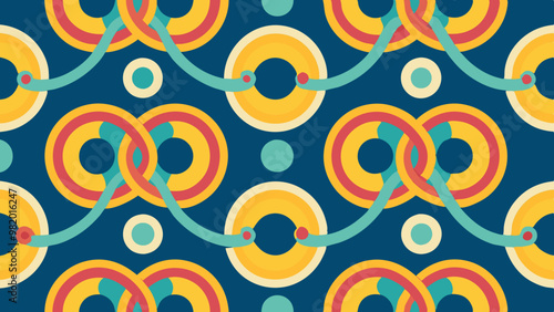 seamless looper pattern with circles