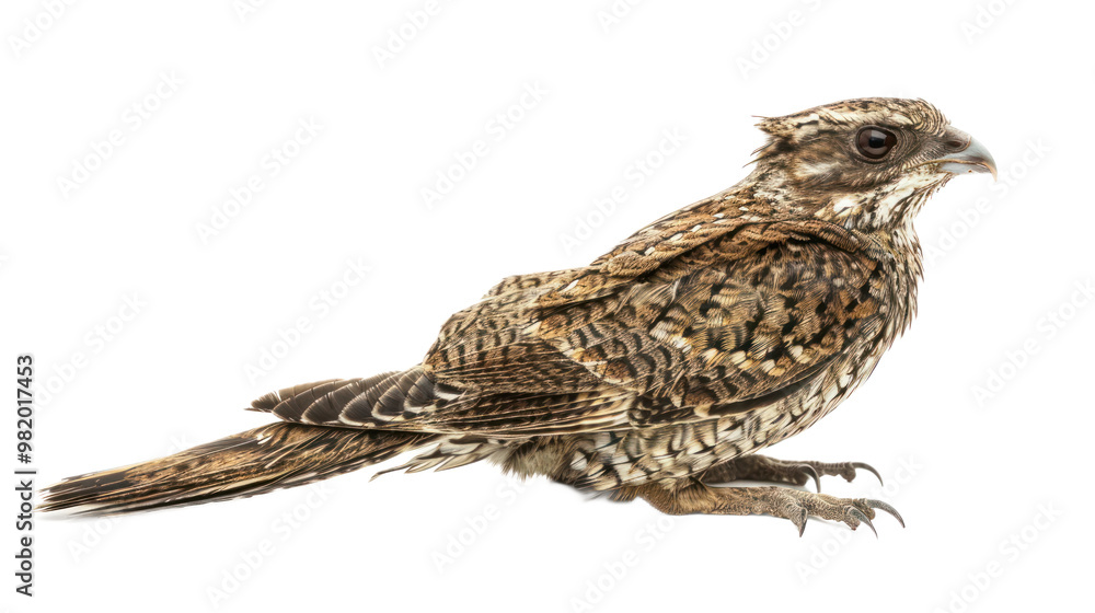 Fototapeta premium Nightjar full body isolate on transparent background
