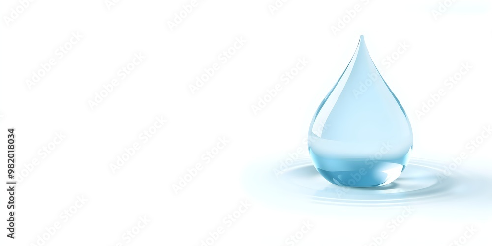 Water Drop Icon: Clean Water and Conservation Water Drop Icon: Clean Water and Conservation