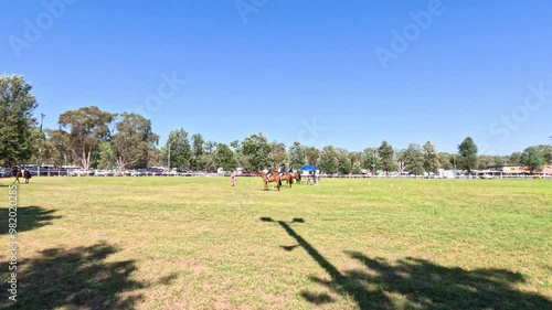 Horse Race at Coonabarabran Field photo