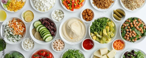 Wallpaper Mural Nutrient-Rich Feast for Breaking Fast - Diverse Selection of Healthy Foods Torontodigital.ca