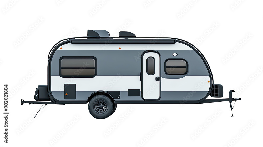 caravan on a white transparent background caravan on a white transparent background
