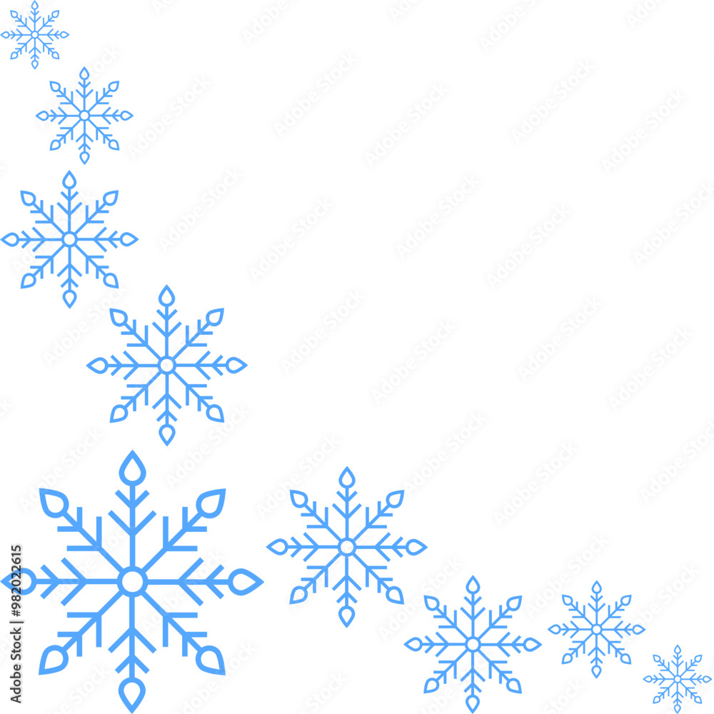 Winter Snowflakes Corner Winter Snowflakes Corner