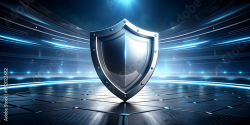 Futuristic shield in the background, futuristic, shield, protection, technology, sci-fi, defense