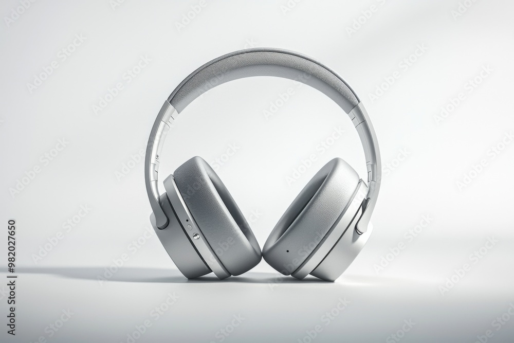 Modern Wireless Headphone Mockup Isolated created with Generative AI Modern Wireless Headphone Mockup Isolated created with Generative AI