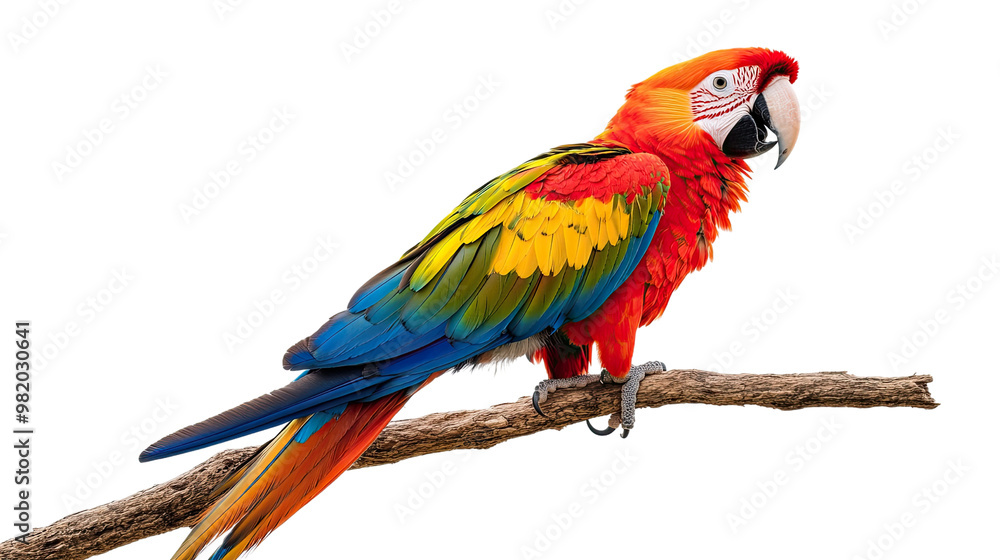 Obraz premium parrot on a white transparent background