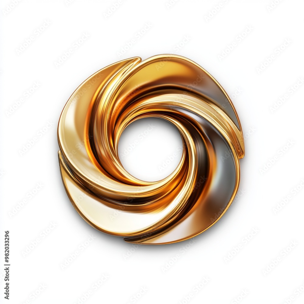 Artistic Golden Spiral Abstract Design for Decoration Artistic Golden Spiral Abstract Design for Decoration