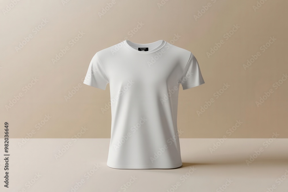 3D Rendering of Gray T-Shirt Mockup with Smooth Fabric Texture on Neutral Background for Mockup Design 3D Rendering of Gray T-Shirt Mockup with Smooth Fabric Texture on Neutral Background for Mockup Design