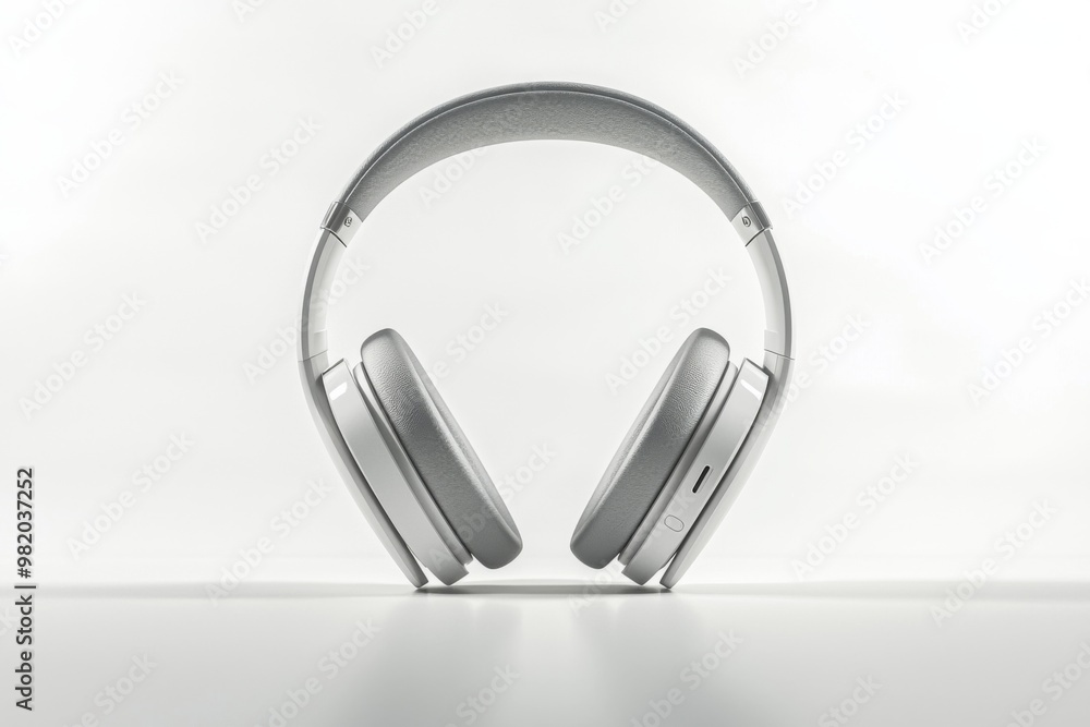 Modern Wireless Headphone Mockup Isolated created with Generative AI Modern Wireless Headphone Mockup Isolated created with Generative AI