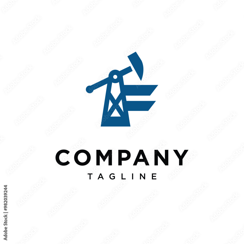 Letter F Oil and Gas logo icon vector Letter F Oil and Gas logo icon vector