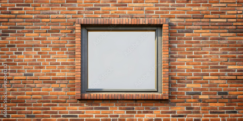 Large rectangular window on brick wall, window, architecture, brick, building, exterior, city, urban, design, modern, glass Large rectangular window on brick wall, window, architecture, brick, building, exterior, city, urban, design, modern, glass