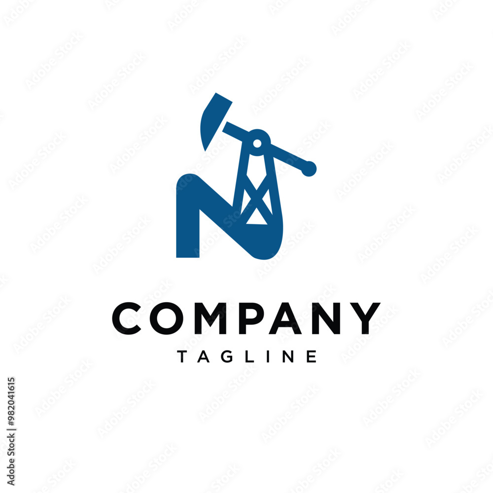 Letter N Oil and Gas logo icon vector Letter N Oil and Gas logo icon vector