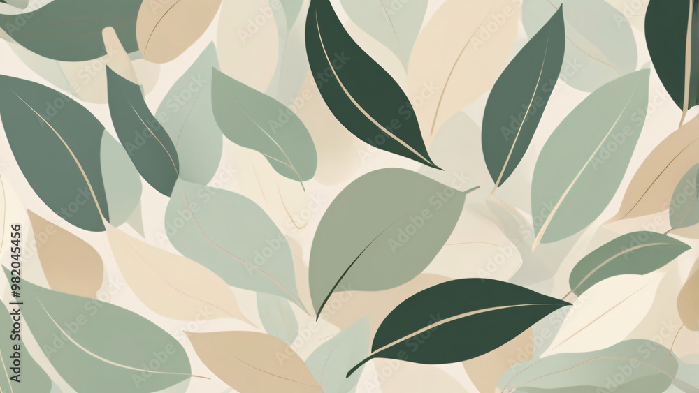 seamless pattern with leaves seamless pattern with leaves