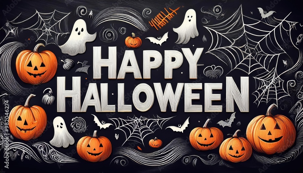 happy halloween text design happy halloween text design