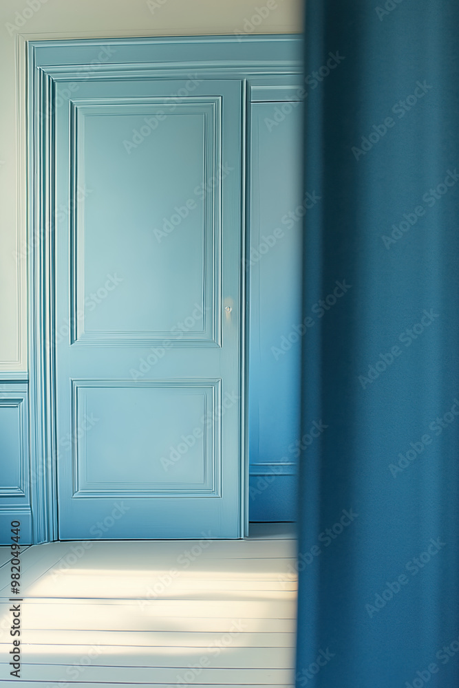 Leerer Raum in Farbe Petrol Leerer Raum in Farbe Petrol